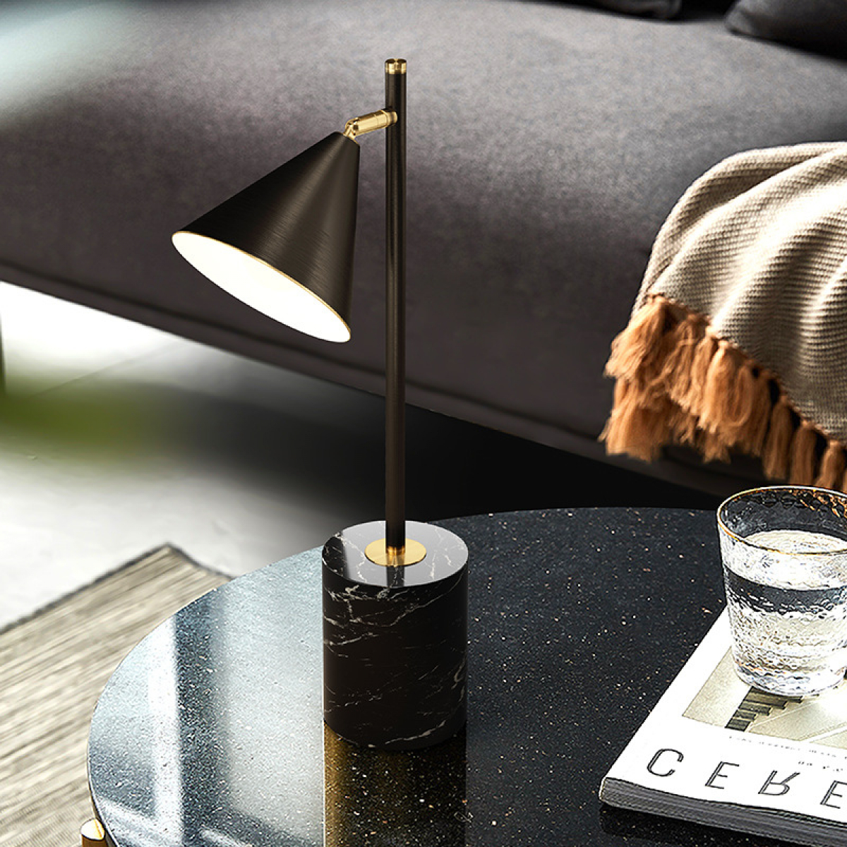 NORDIC STYLE TABLE LAMP - BLACK