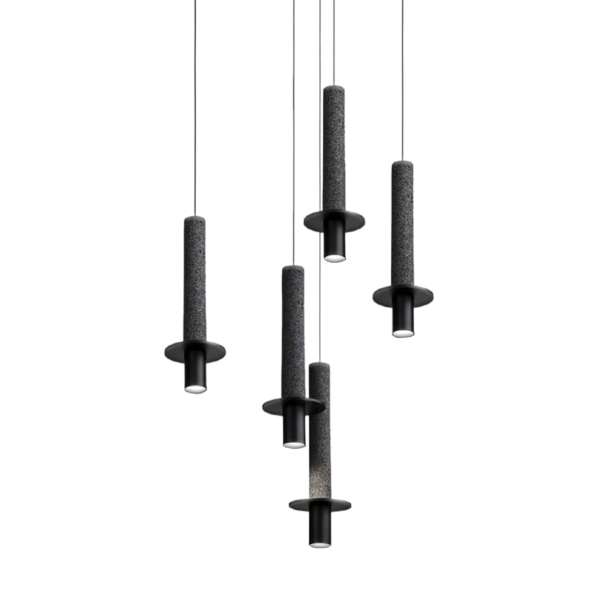 CANDLE HANGING LIGHT-BLACK