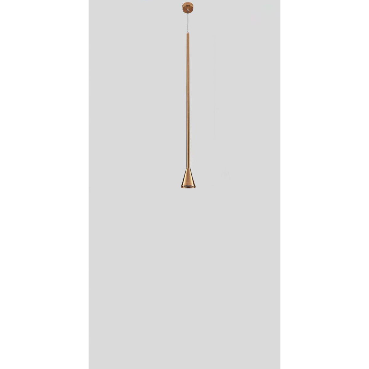 CONE HANGING LIGHT-ANTIQUE BRASS