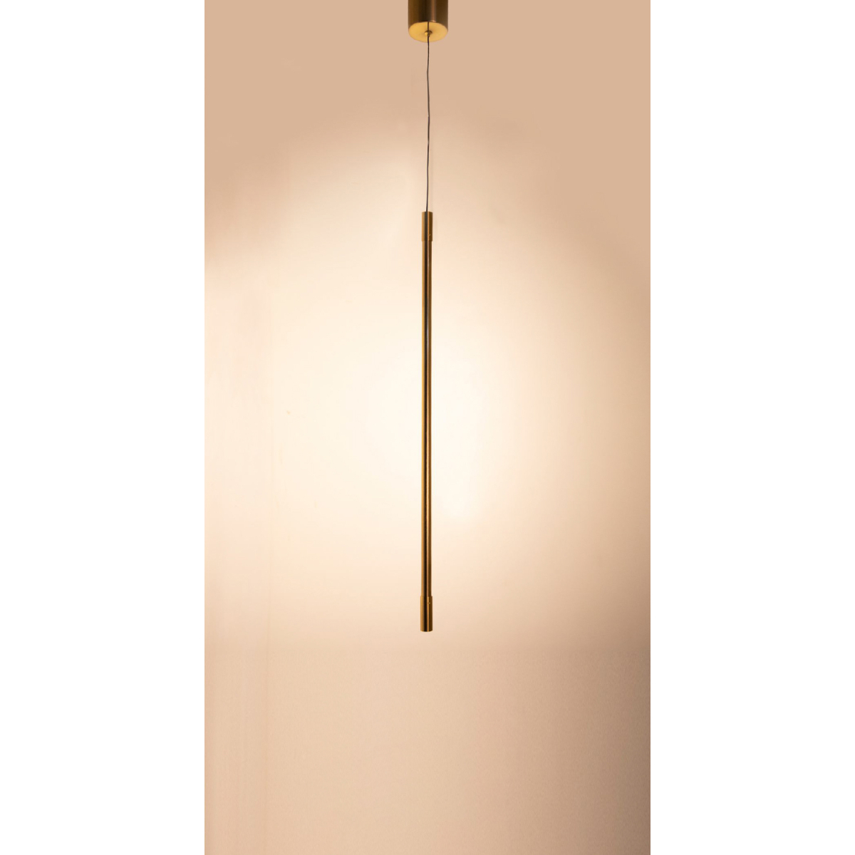 ONE BEAM HANGING LIGHT - GOLD