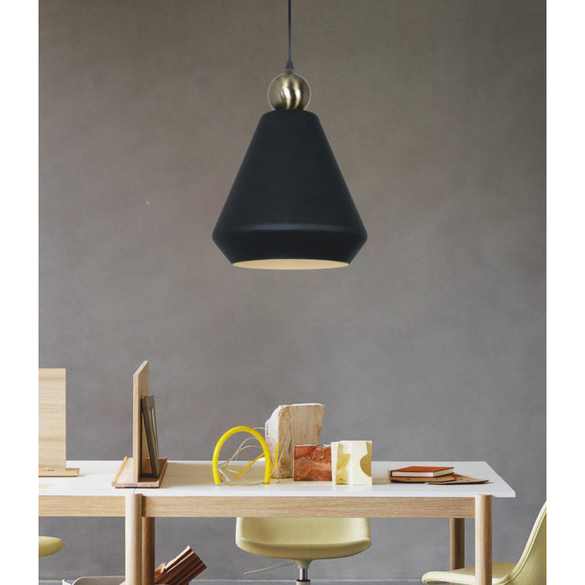 TROPICAL HANGING LIGHT-BLACK