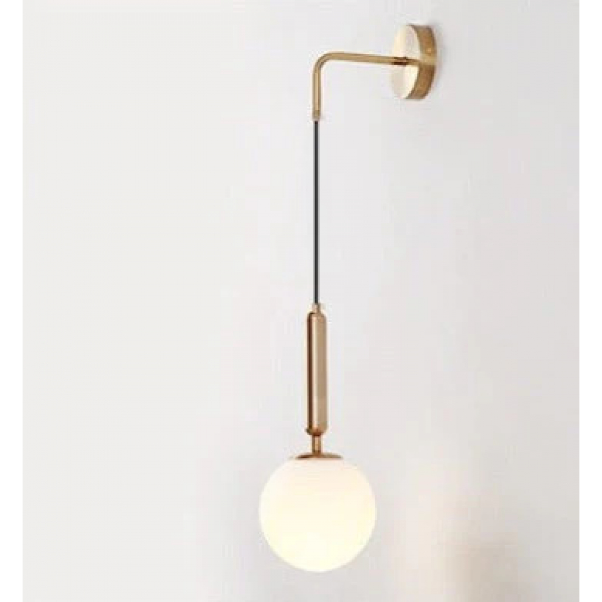 MODERN EDISON GLASS BALL WALL LAMP